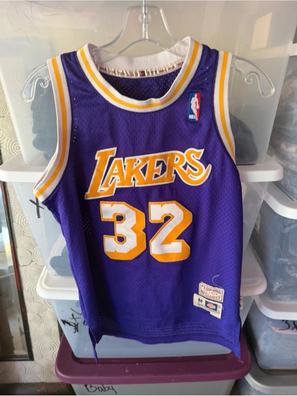 Magic Johnson Los Angeles Lakers Jersey #32 Mitchell & Ness Purple Size Youth M